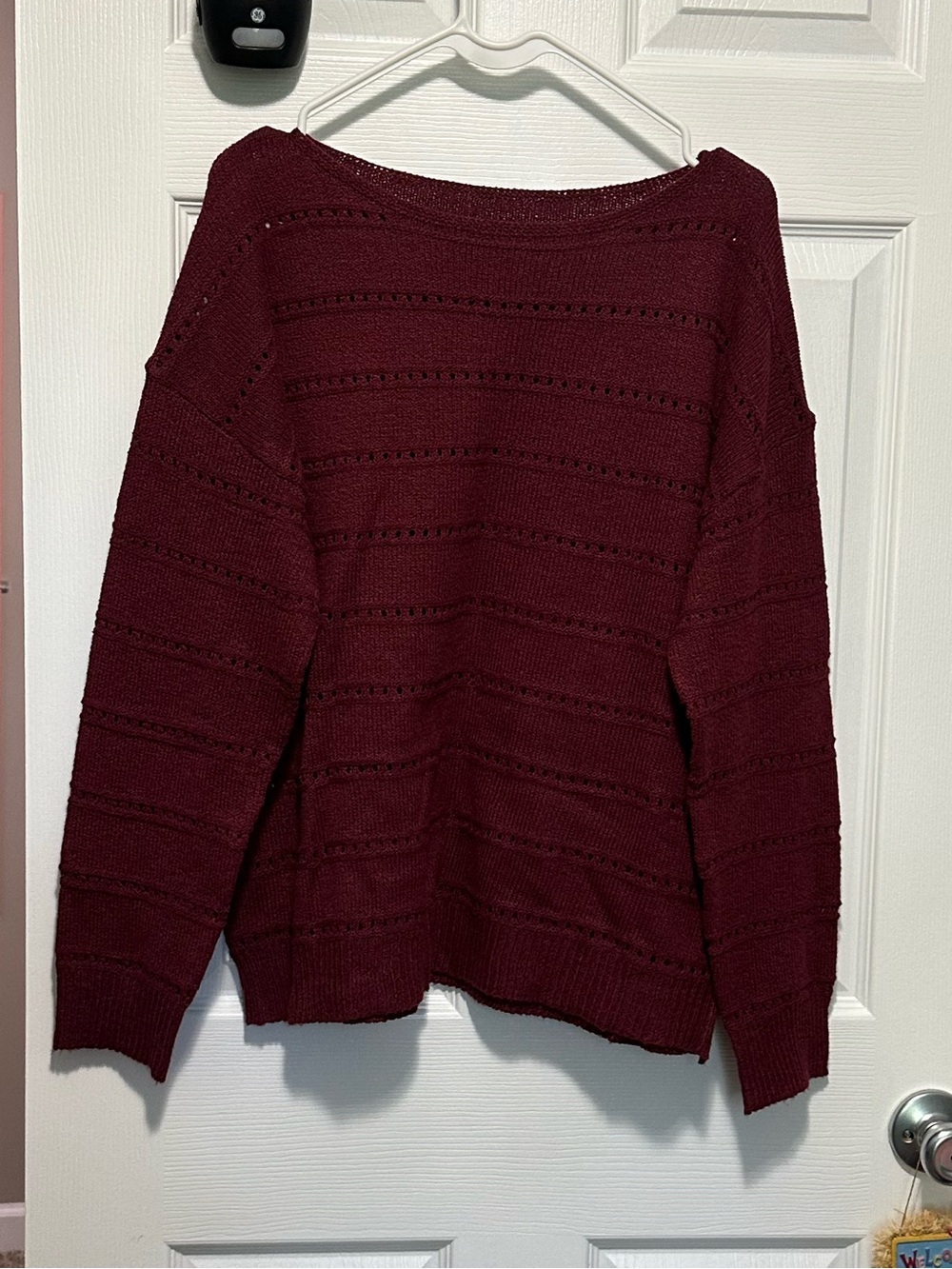 Shein Burgundy Sweater, Size XL